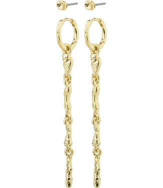 Pilgrim BREATHE recycled earrings 2-in-1 set gold-plated