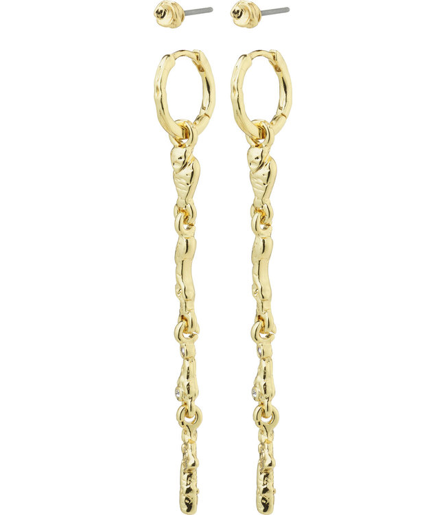 Pilgrim BREATHE recycled earrings 2-in-1 set gold-plated 112312023