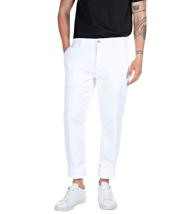 Replay Benni pant white M9722A8366197-120