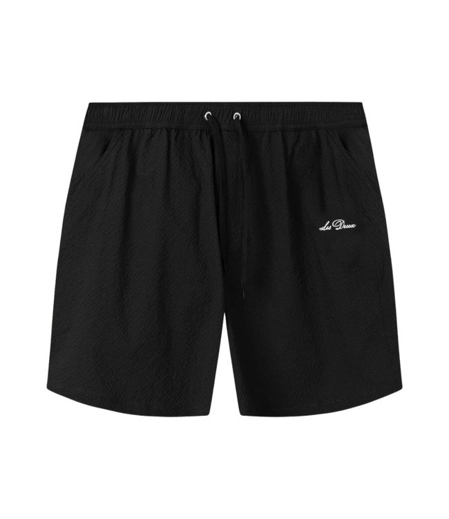 Les Deux Stan Seersucker Swim Shorts 2.0 Black LDM540025-100100