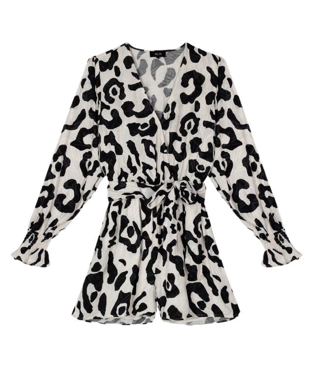 Alix the Label Big animal playsuit black white 2303163051-998