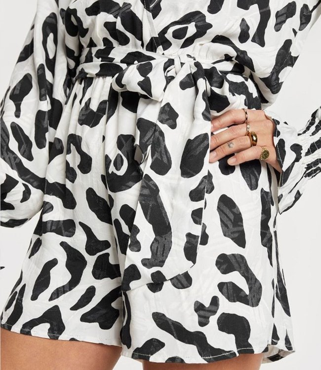 Alix the Label Big animal playsuit black white – Trendy piece for every