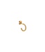 Label Kiki Thin white hoop gold KSH1391-gold