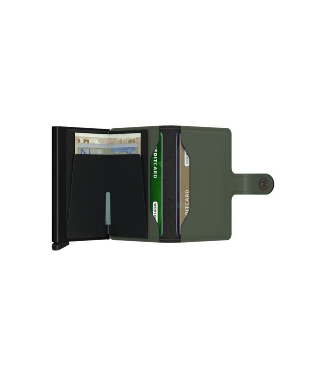 Secrid Miniwallet matt green black - MM-GREEN-BLACK