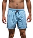 Swimshort striped dark grey blue