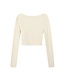 Alix the Label Fake wrap cropped top cream – Light top, perfect for layering