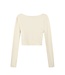 Alix the Label Fake wrap cropped top cream