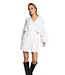 Alix the Label Woven linen look wrap dress soft white