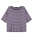 Alix the Label A jacquard top faded purple