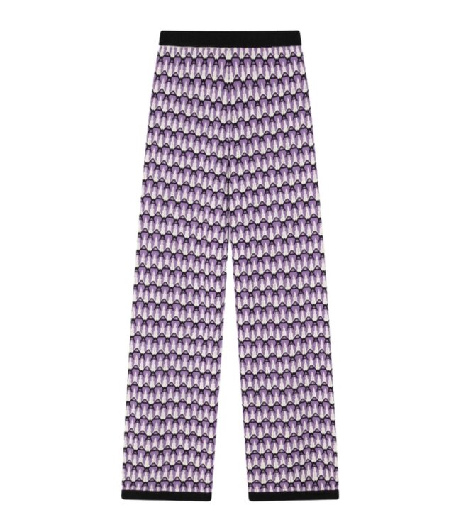 Alix the Label A jacquard pant faded purple