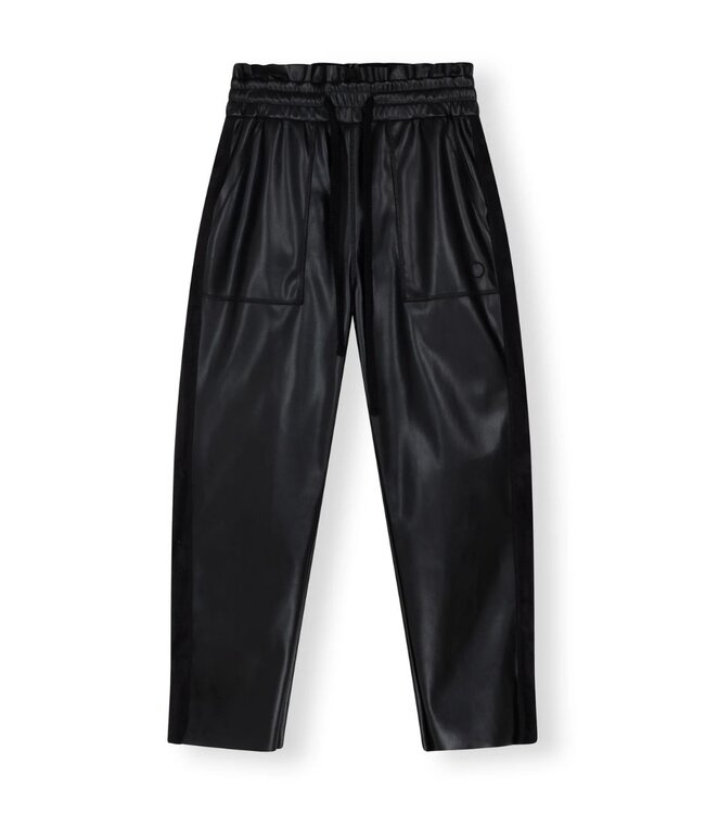 10Days Leatherlook side panel jogger black