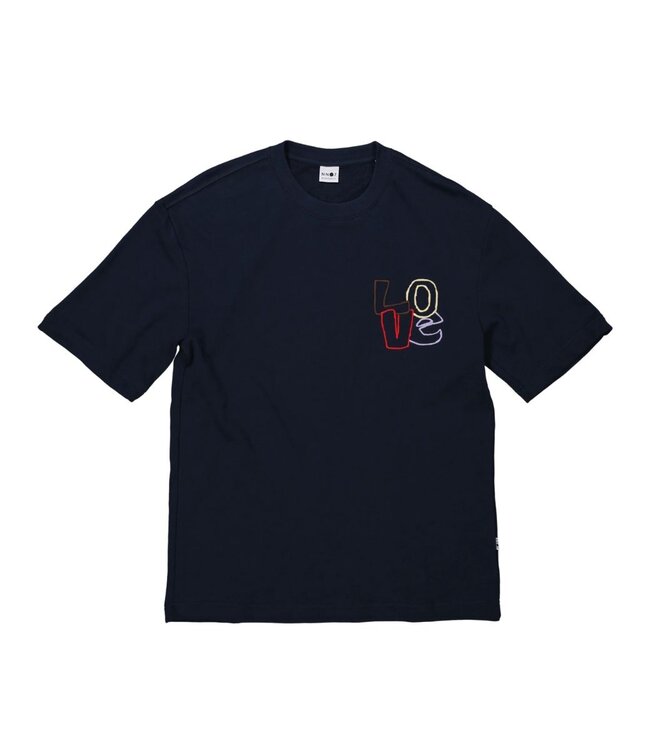 NN.07 Alan emb tee s/s blue