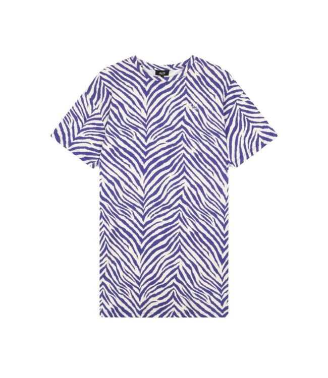 Alix the Label Zebra tee dress purple