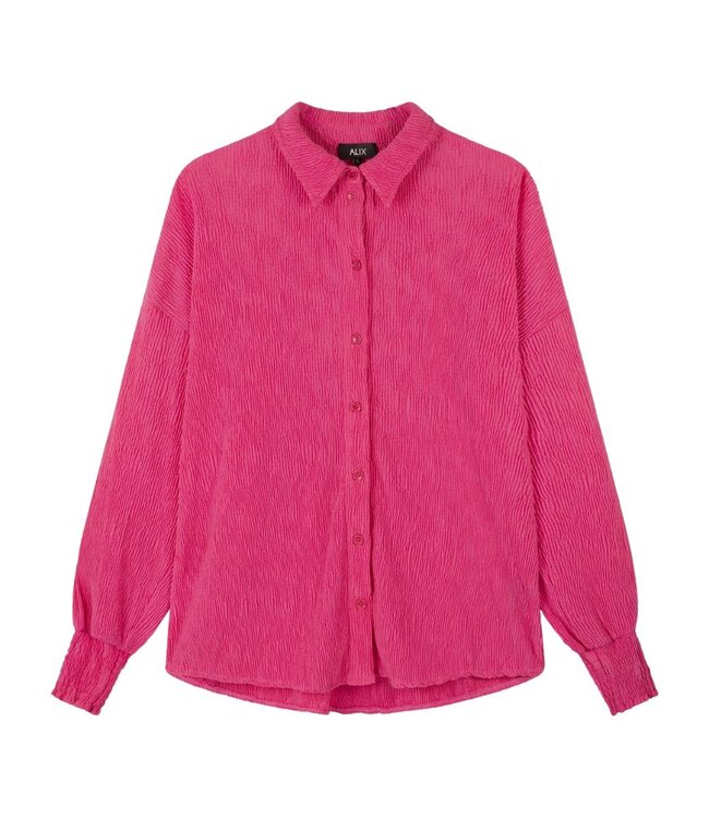 Alix the Label Oversized plisse blouse pink