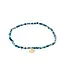 Pilgrim INDIE bracelet blue, gold-plated