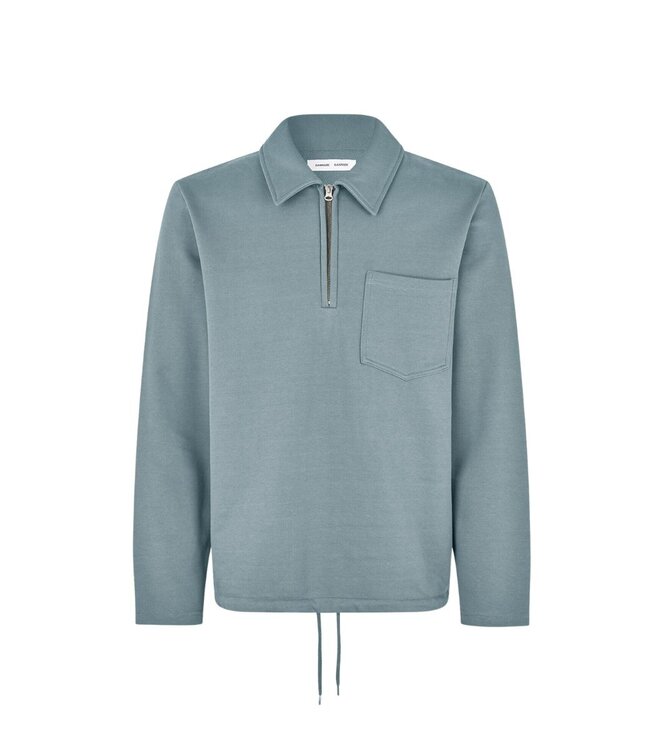 Samsoe Samsoe Jonathan half zip stormy weather