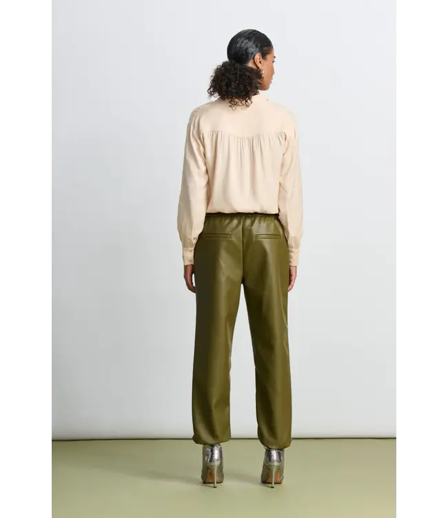POM Amsterdam Olive green glow pant green