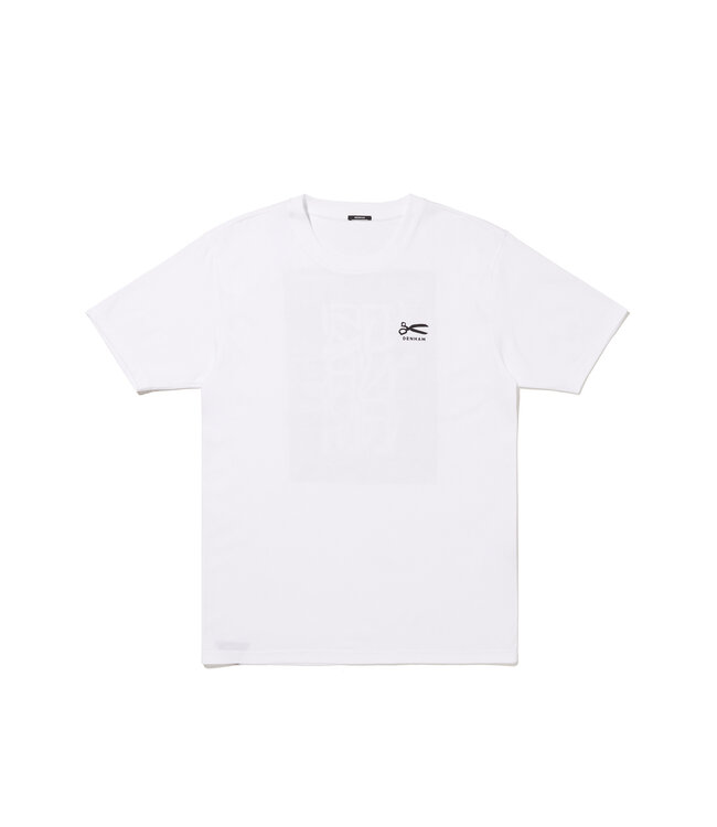 Denham Snap reg tee cj white