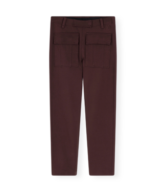 10Days Fitted punto pants aubergine