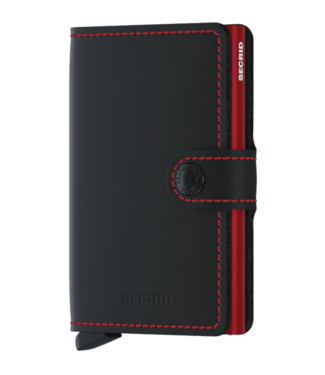 Secrid Miniwallet matte black & red