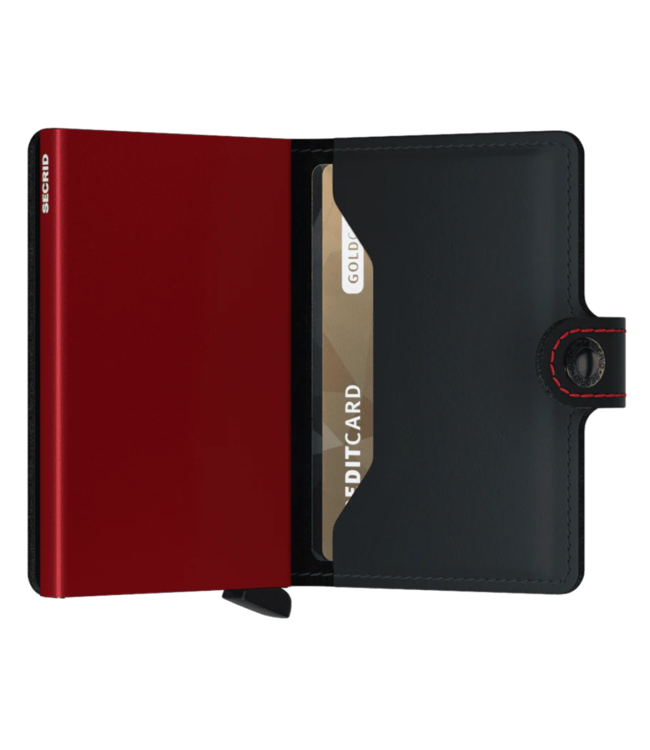 Secrid Miniwallet matte black & red