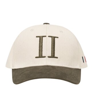 Les Deux Baseball Cap Suede II Ivory/Olive Night