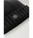 Woolrich Merino wool logo beanie black