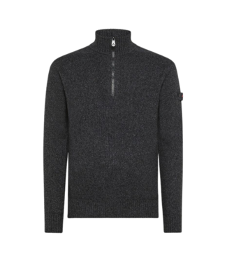 Peuterey Braille half-zip black melange