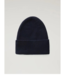 Woolrich Merino wool ribbed beanie melton blue