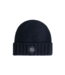 Woolrich Merino wool logo beanie melton blue