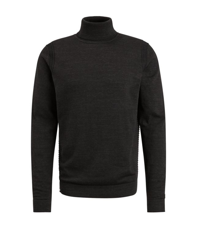 Cast Iron Turtleneck jet black