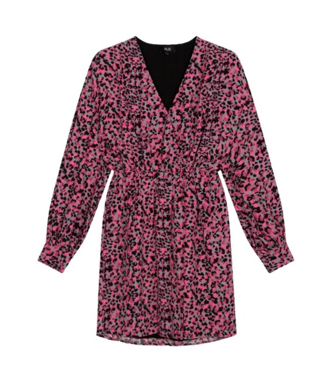 Alix the Label Woven dots wrap jurk blush pink – Stijlvolle jurk met moderne fit