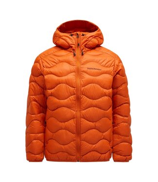 Peak Performance Helium down hood jacket gold flame