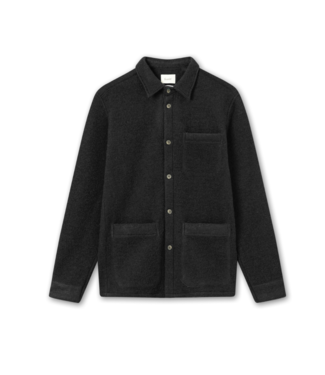 Foret Ivy wool overshirt black