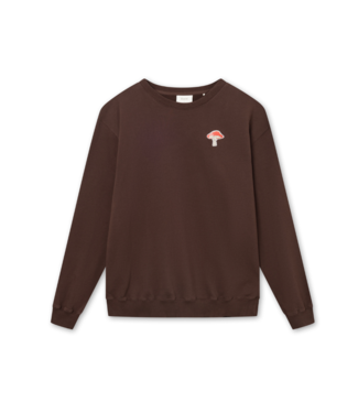 Foret Agaric mush sweatshirt deep brown