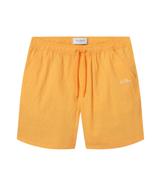 Les Deux Stan seersucker swim short yellow