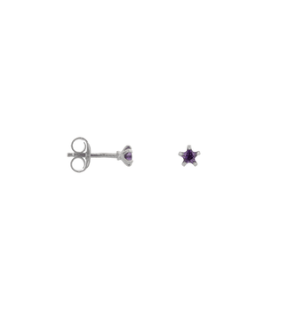 Label Kiki Purple star silver