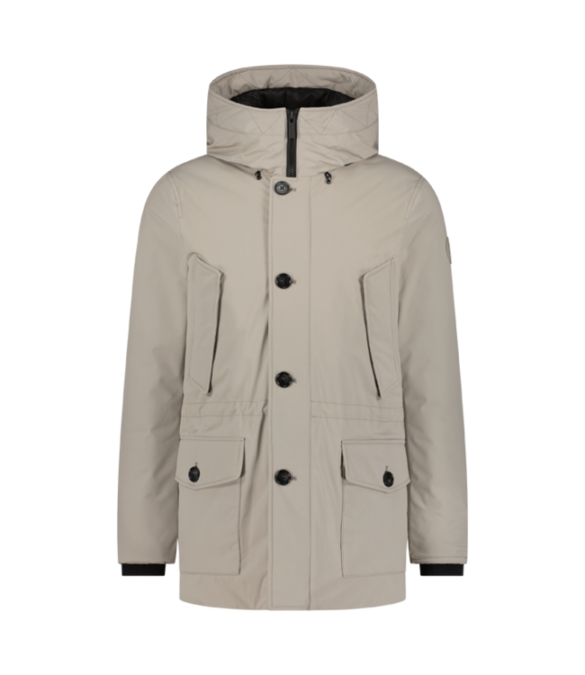 Woolrich Arctic stretch down parka taupe