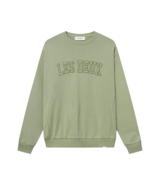 Les Deux Script sweatshirt surplus green