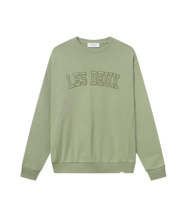 Les Deux Script sweatshirt surplus green LDM200146-550550