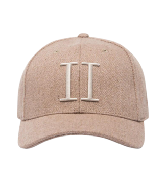 Les Deux Wool II baseball cap dark sand/ivory