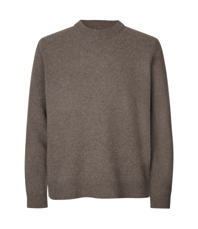 Samsoe Samsoe Isak knit sweater 15010 major brown