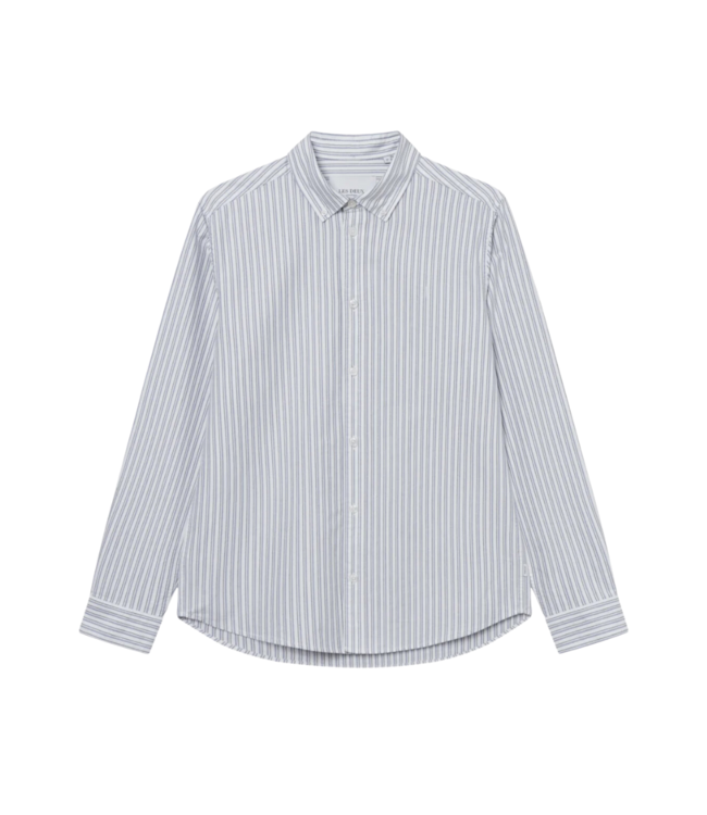 Les Deux Kristian oxford shirt white/dark navy/black