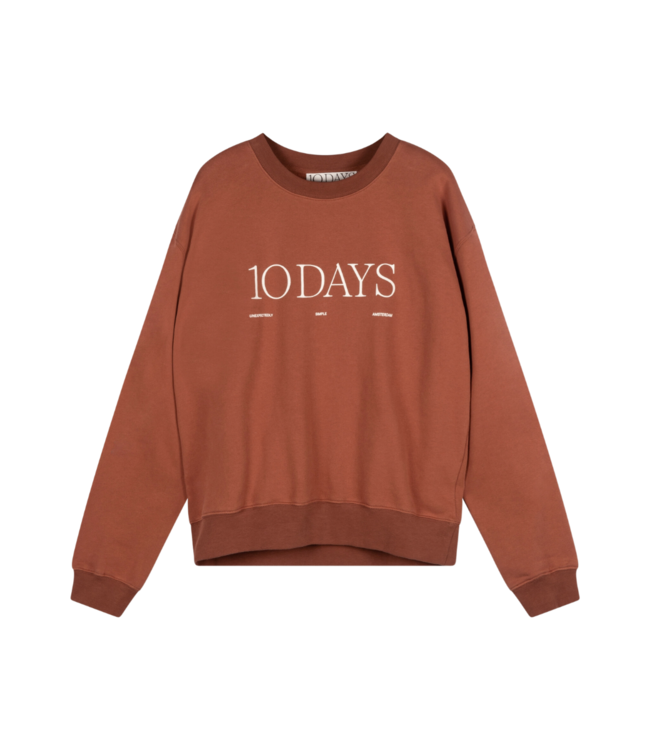 10Days Logo jumper saddle brown 20 809 3204 1247