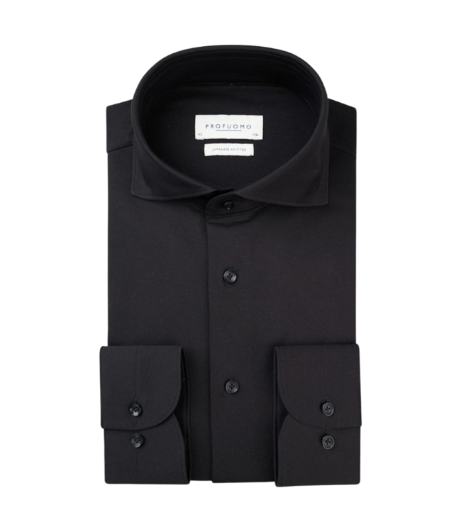 Profuomo Cutaway shirt black PP2HC10011-001