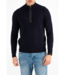 Butcher of Blue Clifden stealth half-zip alaska blue