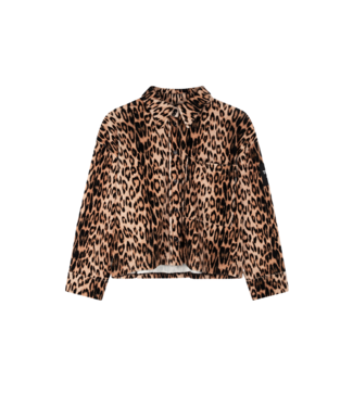Alix the Label Leopard velvet blouse animal