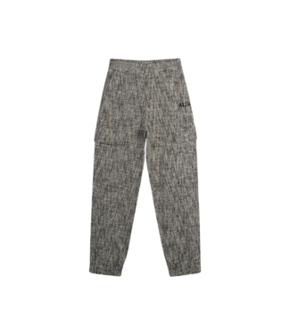 Alix the Label Boucle cargo pant black white