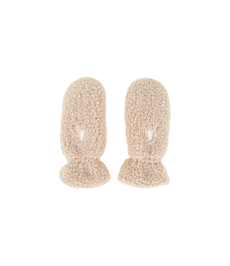 Alix the Label Faux fur mittens natural