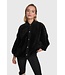 Alix the Label Rib fur bomber jacket black